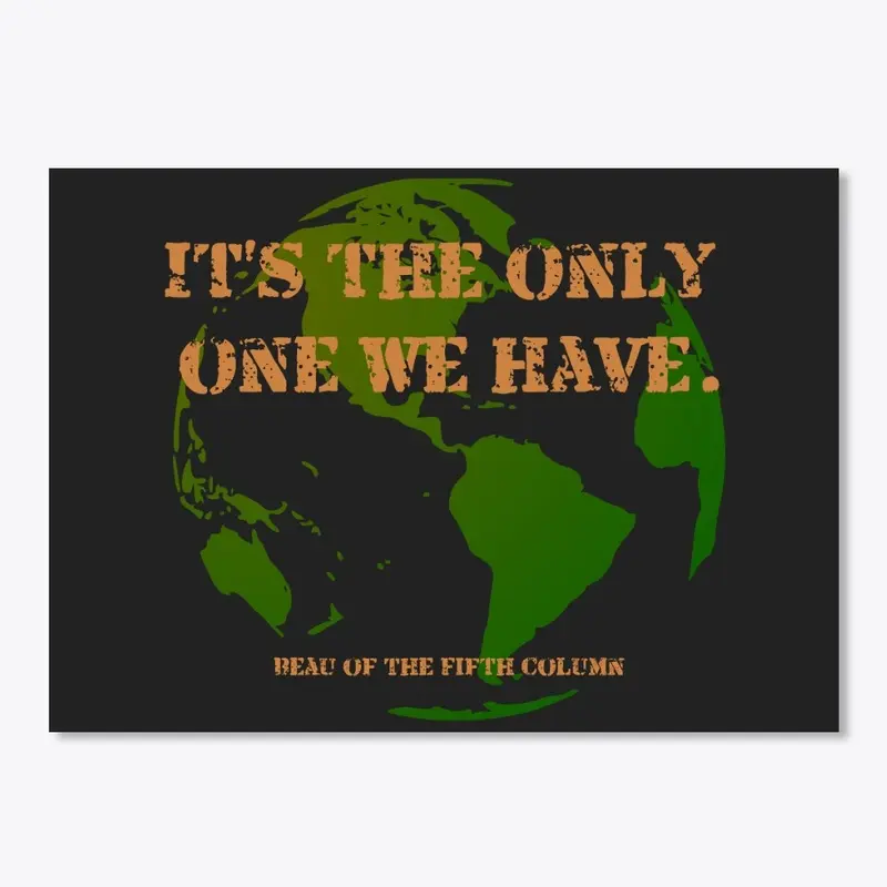 The only Earth we have